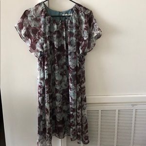 Bcbg flows printed dress.